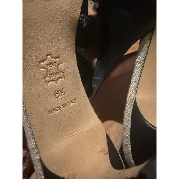 Tory Burch Penelope Black Slingback Heels Sz. 6.5 - Picture 7 of 8